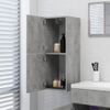 Armario De Baño Madera Contrachapada Gris Hormigón 30x30x80 Cm