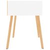 Mesitas De Noche 2 Uds Madera Contrachapada Blanco 40x40x56 Cm