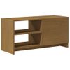 Mueble Para Tv De Madera Maciza Pino Marrón Miel 80x31x39 Cm