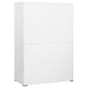 Armario Archivador De Acero Blanco 90x46x134 Cm