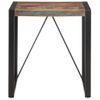 Mesa De Comedor De Madera Maciza Reciclada 70x70x75 Cm Negro