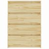 Mueble Auxiliar Madera Maciza De Pino 60x36x84 Cm Marrón