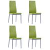 Conjunto De Mesa Y Sillas De Comedor 5 Piezas Verde