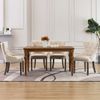 Sillas De Comedor 4 Unidades Tela Beige