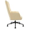 Silla De Relajación De Terciopelo Blanco Crema