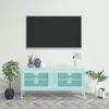 Mueble Para Tv De Acero Verde Menta 105x35x50 Cm