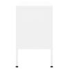 Mueble Para Tv De Acero Blanco 105x35x50 Cm