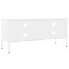 Mueble Para Tv De Acero Blanco 105x35x50 Cm