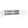 Mueble Para Tv De Acero Blanco 105x35x50 Cm