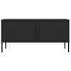 Mueble Para Tv De Acero Negro 105x35x50 Cm