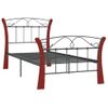 Estructura De Cama De Metal Negra 90x200 Cm