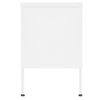 Mueble Para Tv De Acero Blanco 105x35x50 Cm