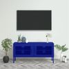 Mueble Para Tv De Acero Azul Marino 105x35x50 Cm