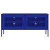 Mueble Para Tv De Acero Azul Marino 105x35x50 Cm