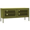 Mueble De Tv Verde Oliva 105x35x50 Cm Acero