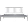 Estructura De Cama De Metal Gris 140x200 Cm