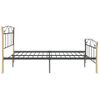 Estructura De Cama De Metal Negra 140x200 Cm