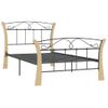 Estructura De Cama De Metal Negro 100x200 Cm