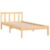 Estructura De Cama Madera Maciza De Pino 90x190 Cm Marrón