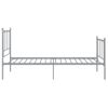 Estructura De Cama De Metal Gris 90x200 Cm