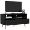 Mueble De Tv Madera De Ingeniería Negro 90x40x48,5 Cm