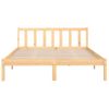 Estructura De Cama Madera Maciza De Pino 135x190 Cm Marrón