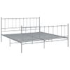 Estructura De Cama De Metal Gris 140x200 Cm