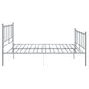 Estructura De Cama De Metal Gris 140x200 Cm