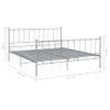 Estructura De Cama De Metal Gris 140x200 Cm