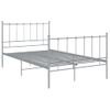 Estructura De Cama De Metal Gris 120x200 Cm