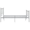 Estructura De Cama De Metal Gris 120x200 Cm