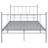 Estructura De Cama De Metal Gris 120x200 Cm