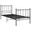 Estructura De Cama De Metal Negro 100x200 Cm