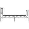 Estructura De Cama De Metal Negro 100x200 Cm