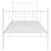 Estructura De Cama De Metal Blanco 90x200 Cm