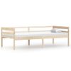 Estructura De Cama De Madera Maciza De Pino 90x200 Cm Marrón