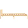 Estructura De Cama Madera Maciza De Pino 100x200 Cm Marrón