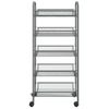 Carrito De Cocina 5 Niveles Hierro Gris 46x26x105 Cm