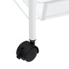 Carrito De Cocina 5 Niveles Hierro Blanco 46x26x105 Cm