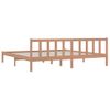 Estructura De Cama Madera Maciza Pino Marrón Miel 200x200 Cm