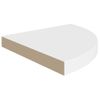 Estantes Flotantes De Esquina 2 Uds Mdf Blanco 35x35x3,8 Cm