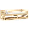 Sofá Cama Con Cajones Madera De Pino Maciza 90x200 Cm