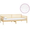 Sofá Cama Con Colchón Madera De Pino Maciza 90x200 Cm