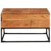 Mesa De Centro Madera De Acacia Maciza 68x68x41 Cm Marrón