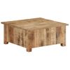 Mesa De Centro De Madera Maciza De Mango 67x67x30 Cm Marrón