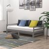 Sofá Cama Extraíble Madera Maciza De Pino Gris 2x(90x200) Cm