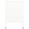 Mueble Para El Televisor Acero Y Vidrio Blanco 105x35x52 Cm