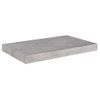 Estante Flotante De Pared Gris Hormigón Mdf 50x23x3,8 Cm