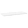 Estante Flotante De Pared Mdf Roble Y Blanco 80x23,5x3,8 Cm Marrón