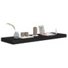 Estante Flotante De Pared Mdf Negro 80x23,5x3,8 Cm